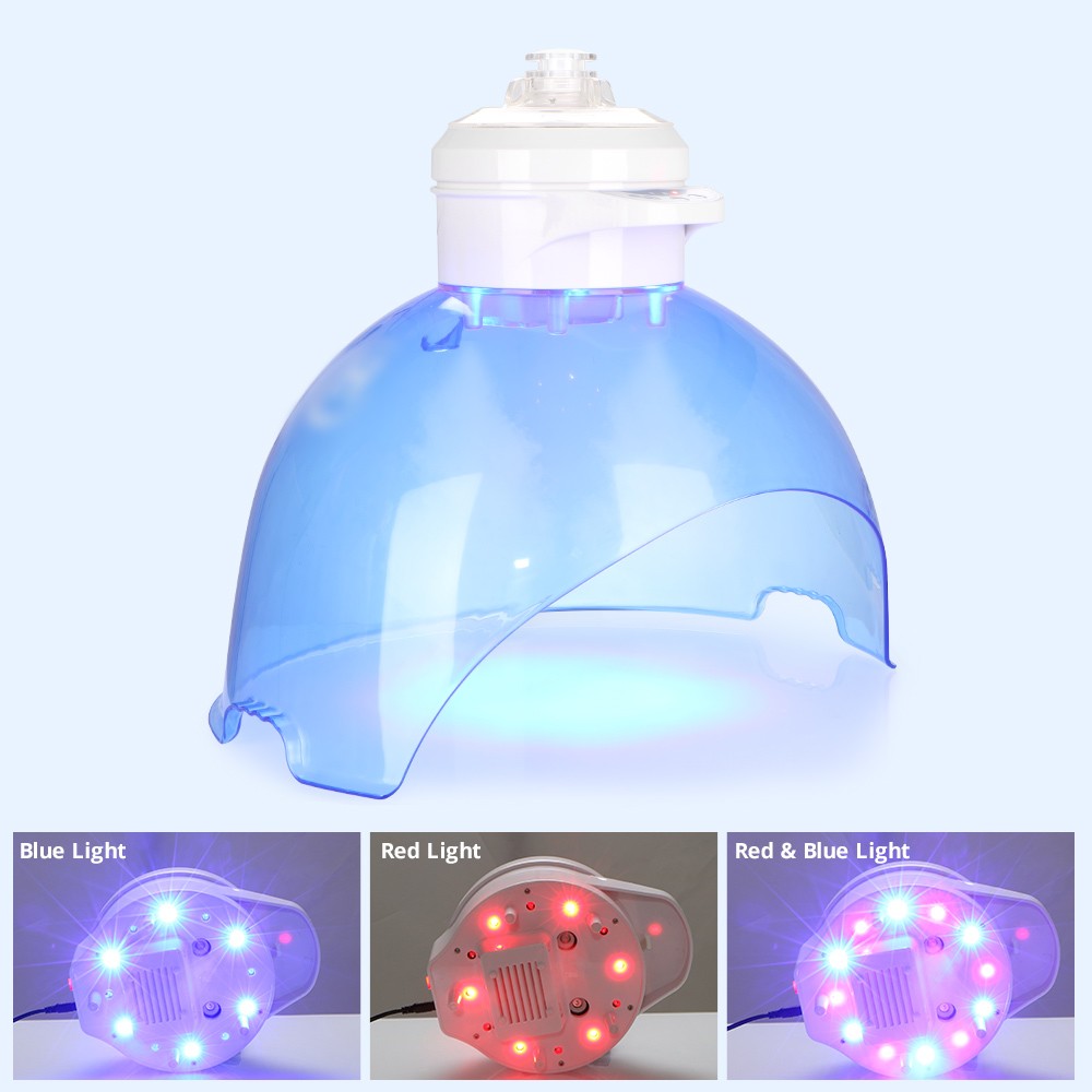 2022 New Photons LED Light Therapy Red & Blue Light Skin Rejuvenation Maskes Oxygen Jet spa use