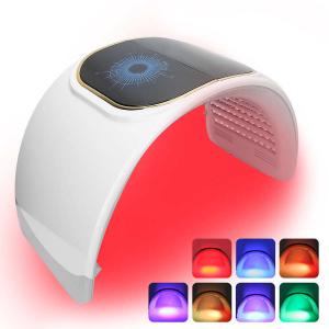 7 Colors PDT Facial Mask LED Light Therapy 2 in 1 Skin Rejuvenation Machine Spa Acne Remover Anti-Wrinkle And Heating Treatment