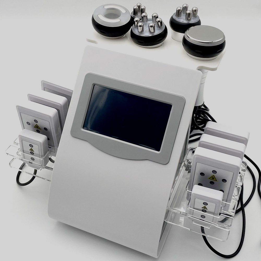 Laser lipo machine 80k Face massager electric Lipolaser Radio frequency skin tightening Lipo cavitation machine