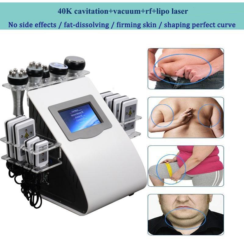 Laser lipo machine 80k Face massager electric Lipolaser Radio frequency skin tightening Lipo cavitation machine