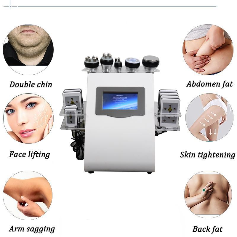 Laser lipo machine 80k Face massager electric Lipolaser Radio frequency skin tightening Lipo cavitation machine