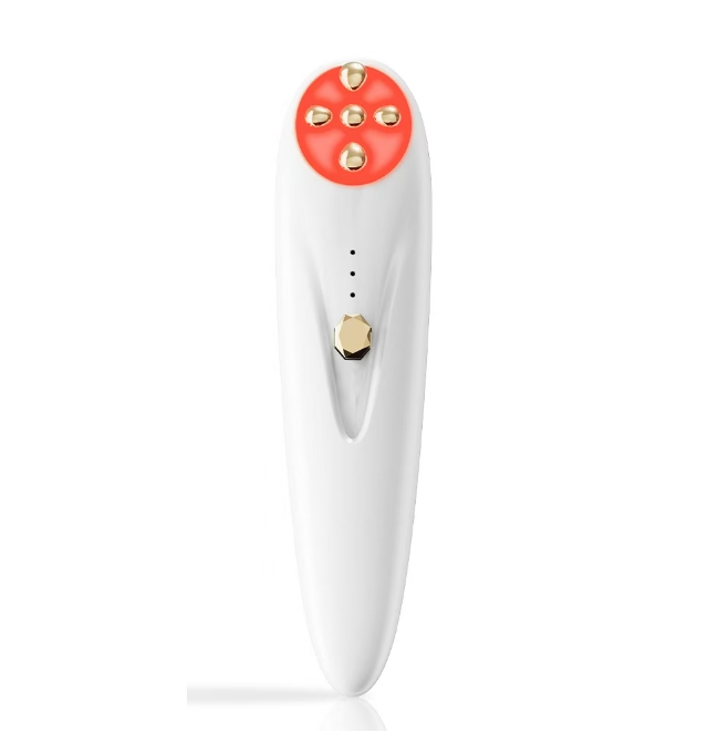 Eye Beauty Device Facial Massager Led Red Light Therapy Wand for Relax Eye Dark Circles Eye Bags Puffiness