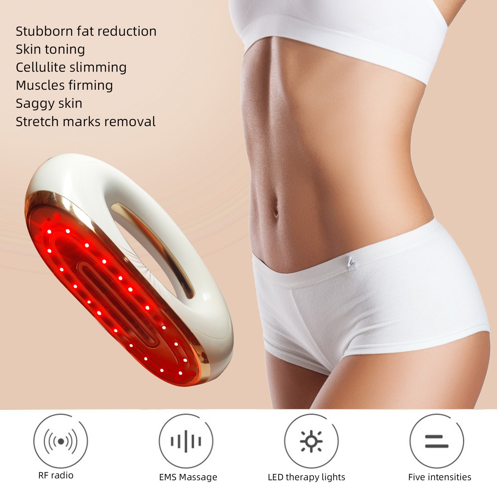  Fat Iron Body Fat Reduction & Skin tightening Iron Off Stubborn fat & Stretch Marks Device