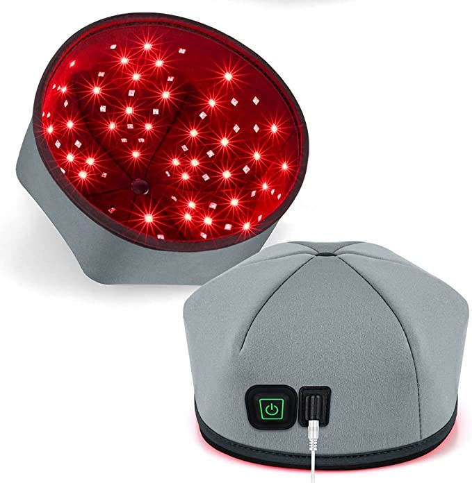 Head Cap with Red Light 660nm and Infrared Light 850nm Wavelength Cap For Hair Regrowth Alcerhaimer Treatments