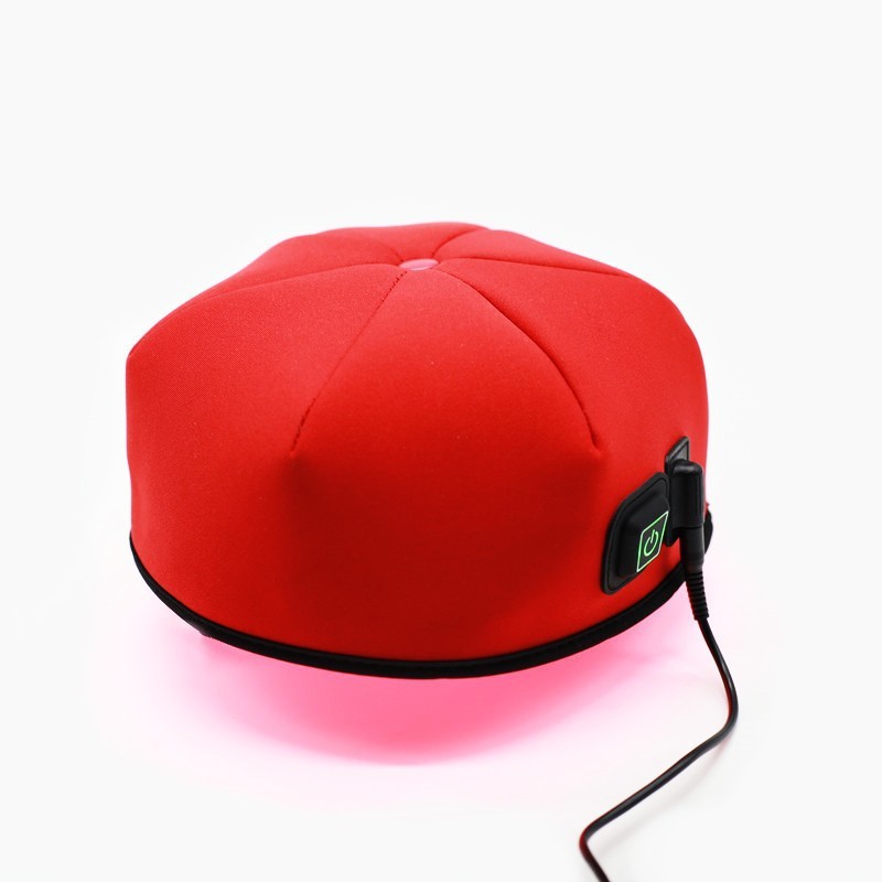 Head Cap with Red Light 660nm and Infrared Light 850nm Wavelength Cap For Hair Regrowth Alcerhaimer Treatments