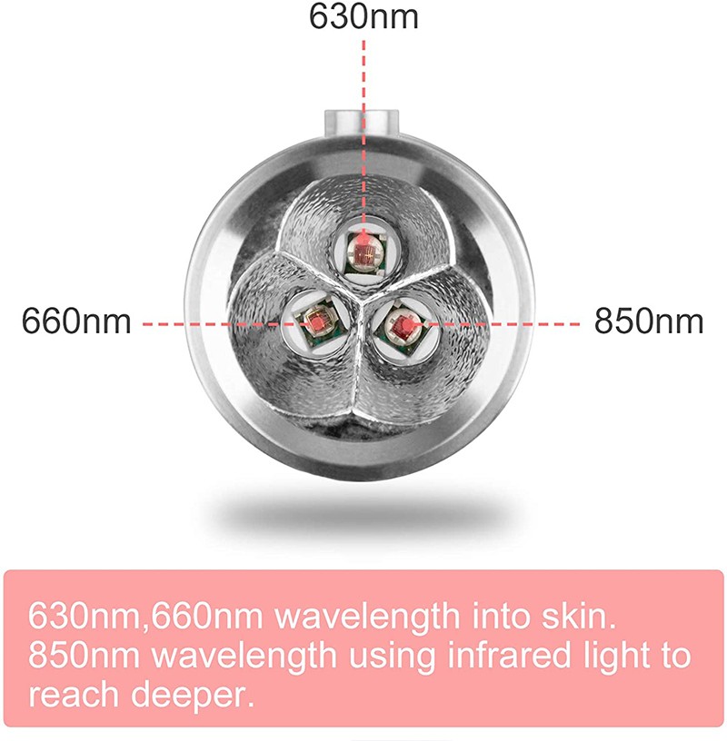 630nm 660nm and 850nm LED Red Light Therapy Near Infrared Light Therapy Devices Pen for Pain Relief