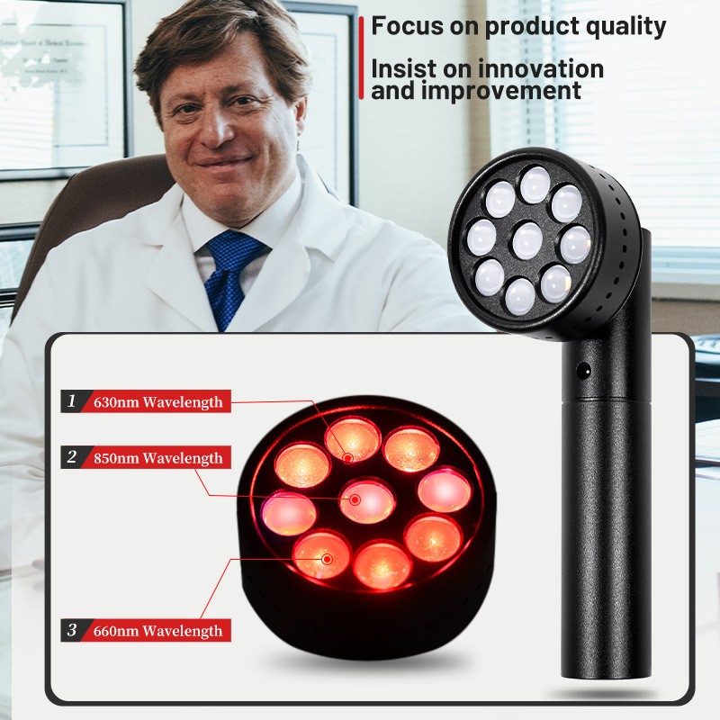 Infrared Light Therapy with [630x660x850nm] Wavelength, Near Infrared Light Therapy for Knee, Feet, Muscle Relief