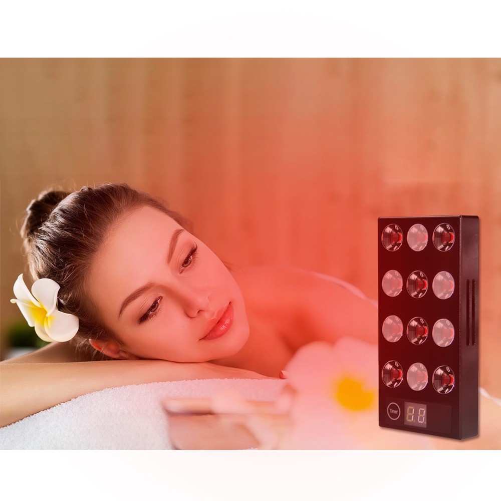 Manual light therapy ed 12 * 5w red 660nm and near infrared 850nm light therapy for muscle and joint pain relief