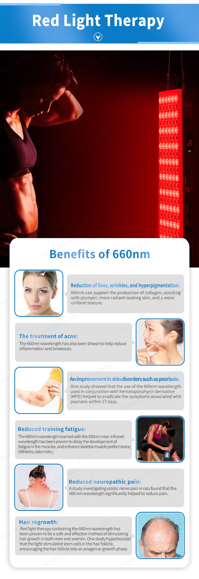 No-flicker 200W 500W 900W 1500W 630nm 660nm LED Red Light Therapy 810nm 830nm 850nm Near-infrared Therapy Light for full body