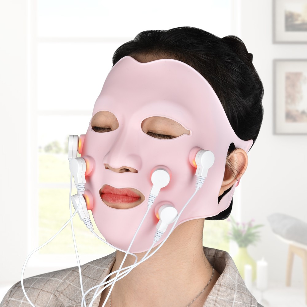 Photon Therapy Soft Gel Face Mask With Controller Acupoint 