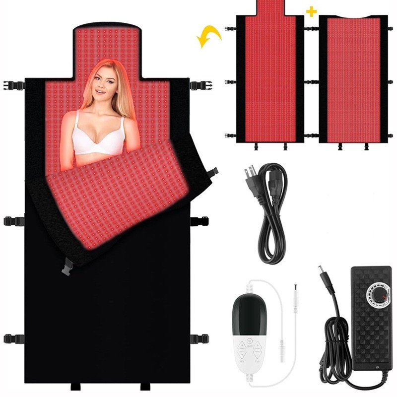 Red Infrared Light Therapy Mat Home Use Salon  Infrared Sauna Bed Heating Blanket Heated Red Light Therapy Sleeping Bag