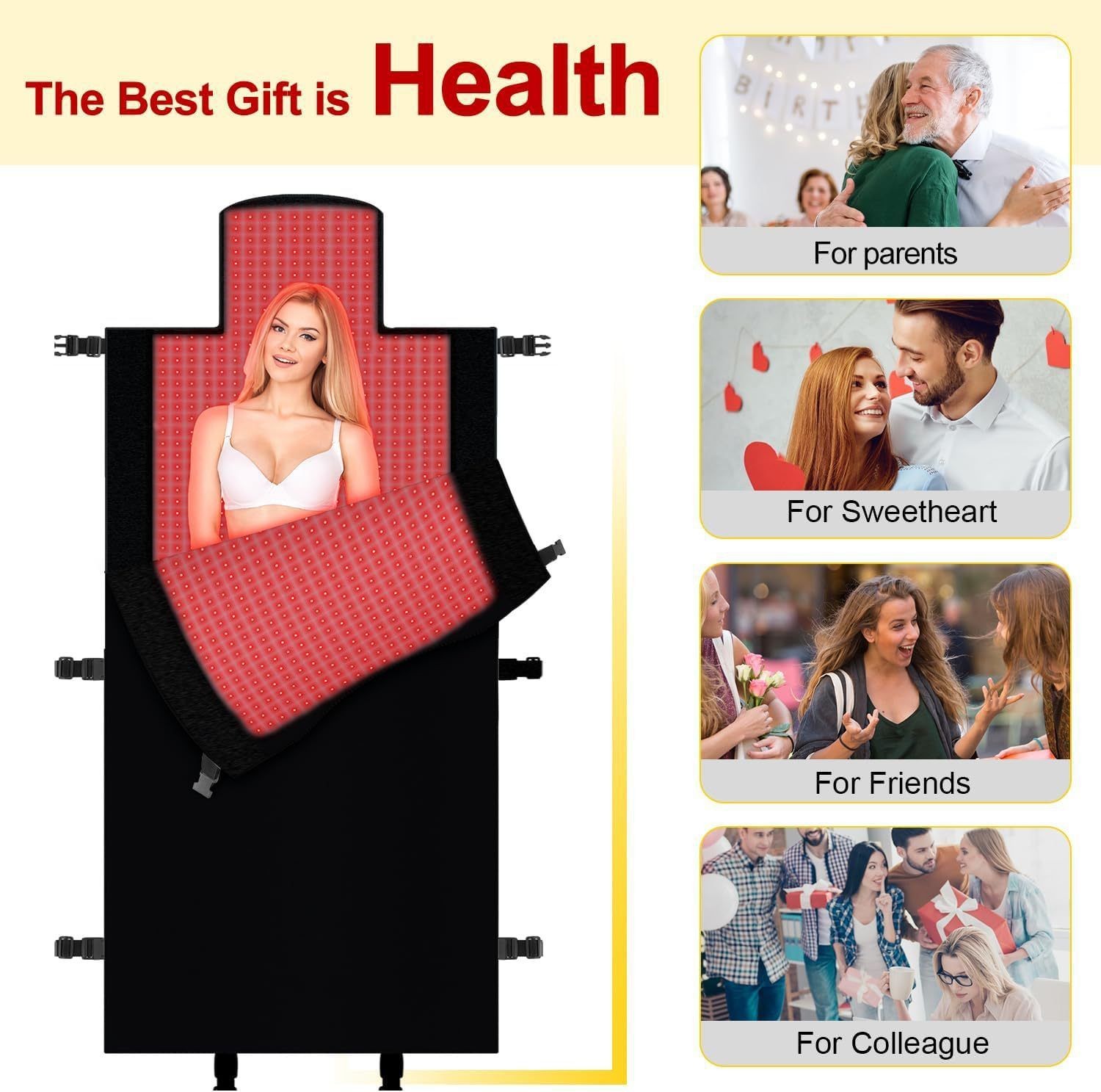 Red Infrared Light Therapy Mat Home Use Salon  Infrared Sauna Bed Heating Blanket Heated Red Light Therapy Sleeping Bag