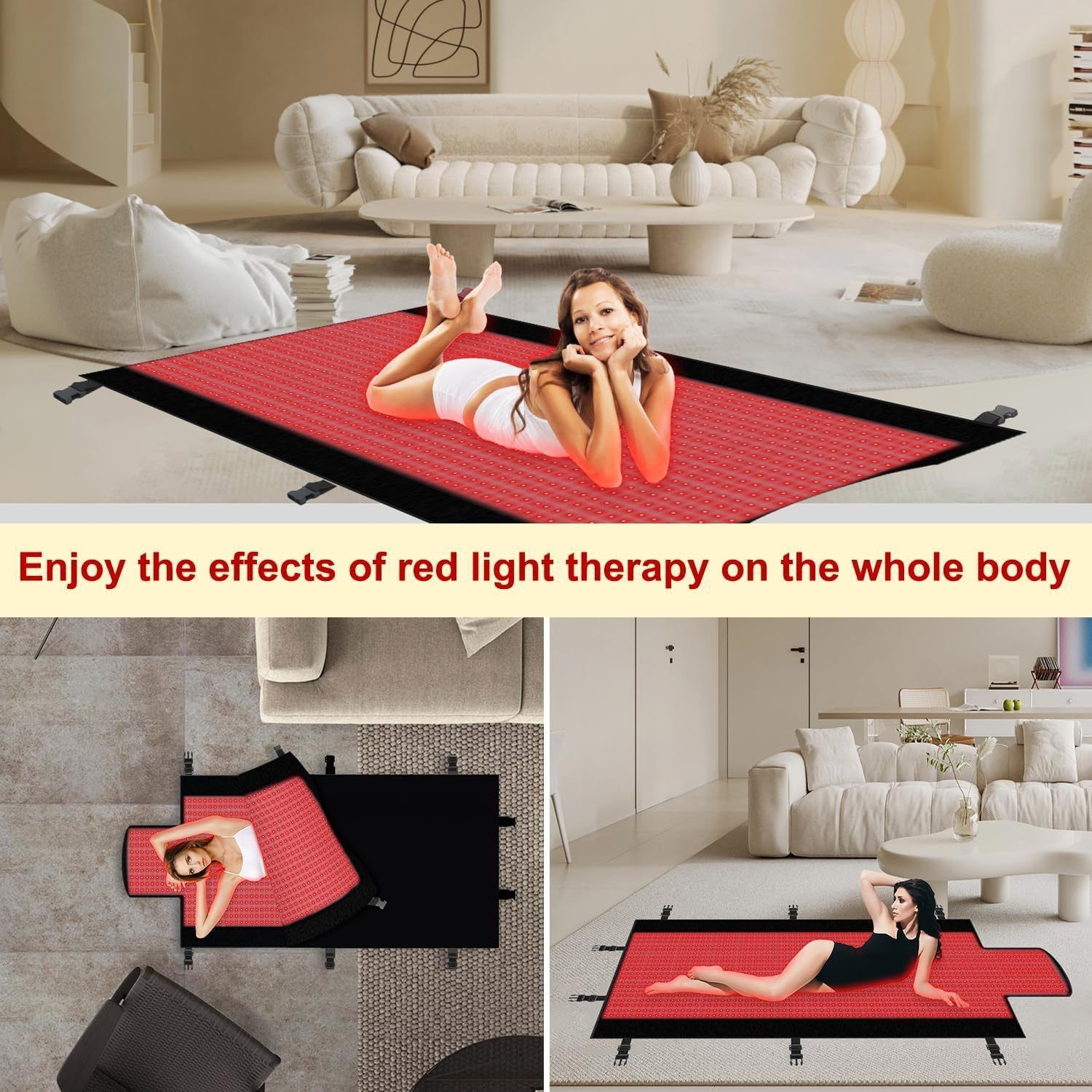 Red Infrared Light Therapy Mat Home Use Salon  Infrared Sauna Bed Heating Blanket Heated Red Light Therapy Sleeping Bag