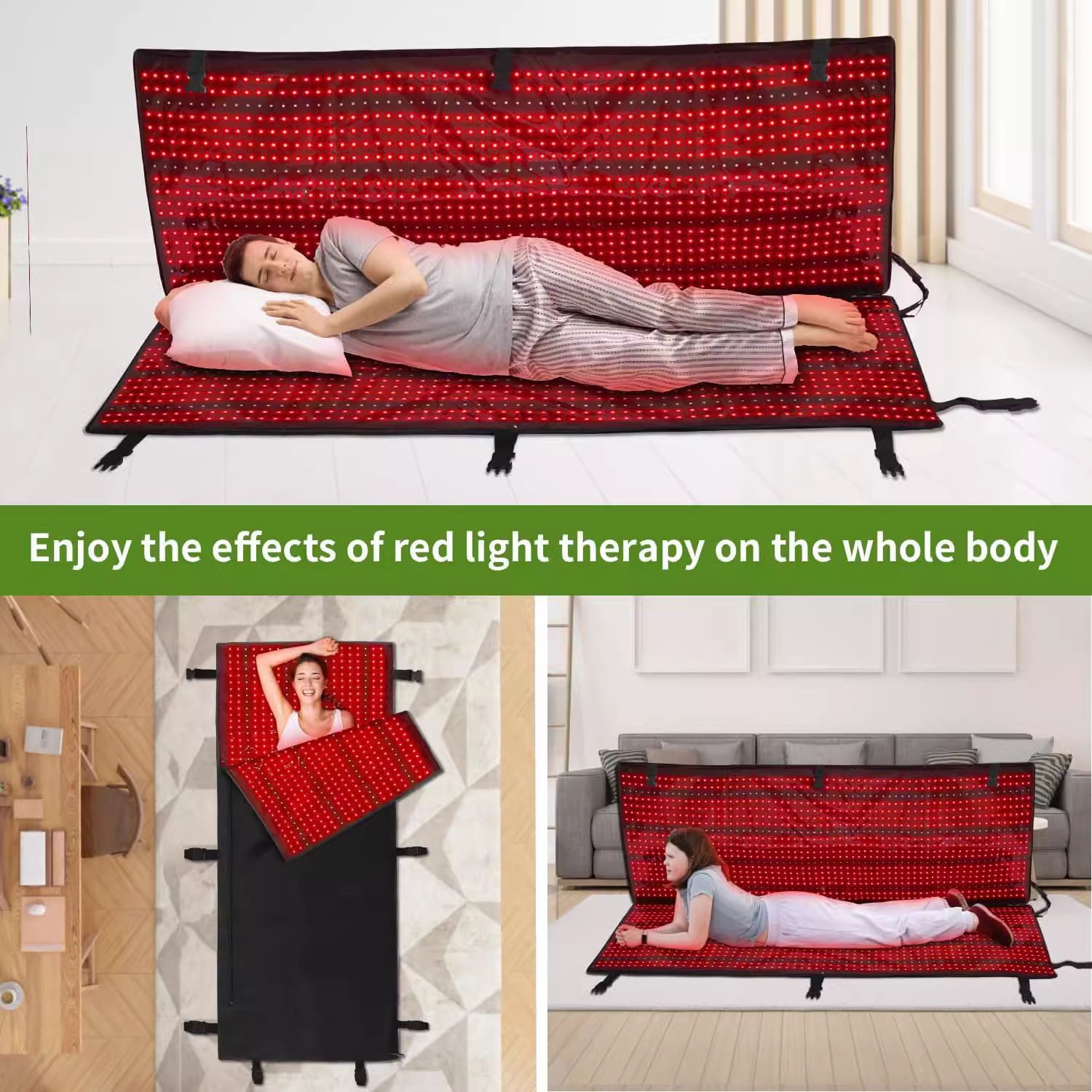 Red Infrared Light Therapy Sauna Bed Heating Blanket Heated Sleeping Bag Home Salon Use