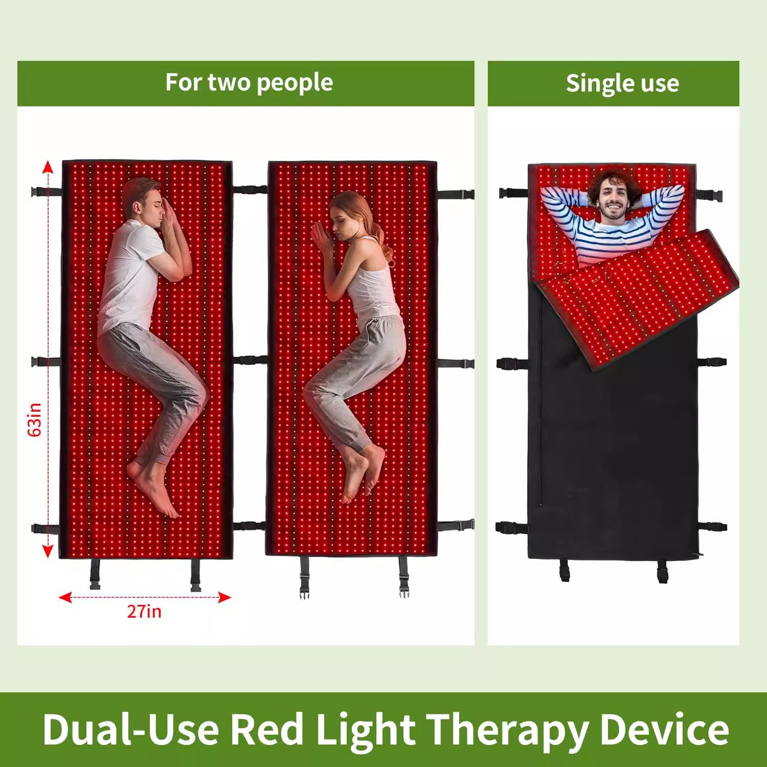 Red Infrared Light Therapy Sauna Bed Heating Blanket Heated Sleeping Bag Home Salon Use