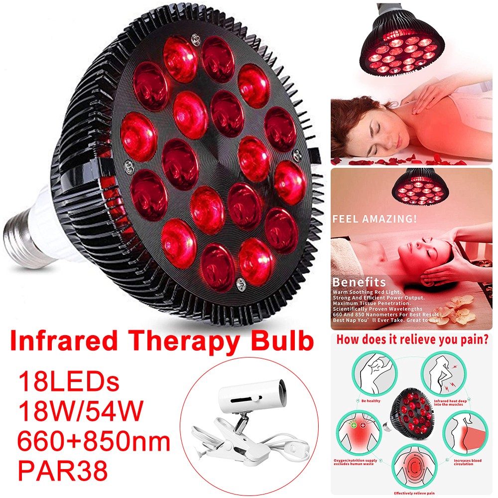 Red Light Therapy Lamp 18 / 54W LED Infrared Light Light Therapy Therapy Device 660nm 850nm Infrared Combo Skin Care Pain Relief Health Care