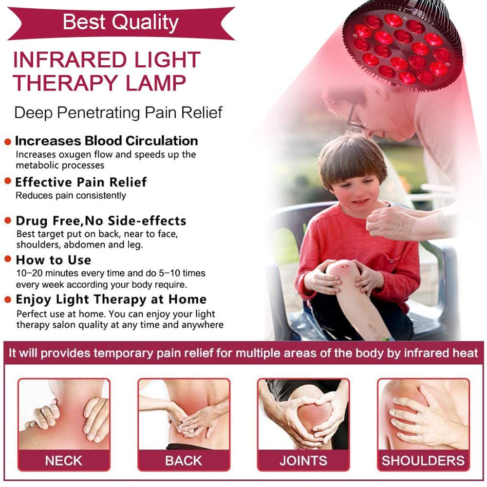 Red Light Therapy Lamp 18 / 54W LED Infrared Light Light Therapy Therapy Device 660nm 850nm Infrared Combo Skin Care Pain Relief Health Care