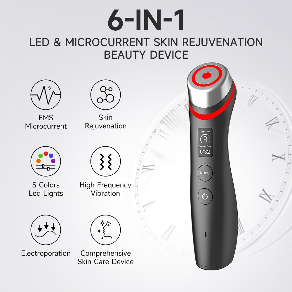 Skin Tightening Machine Face Lifting Device For Wrinkle Anti Aging EMS Skin Rejuvenation Facial Massager