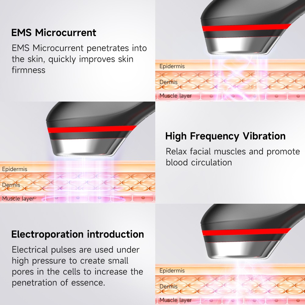 Skin Tightening Machine Face Lifting Device For Wrinkle Anti Aging EMS Skin Rejuvenation Facial Massager